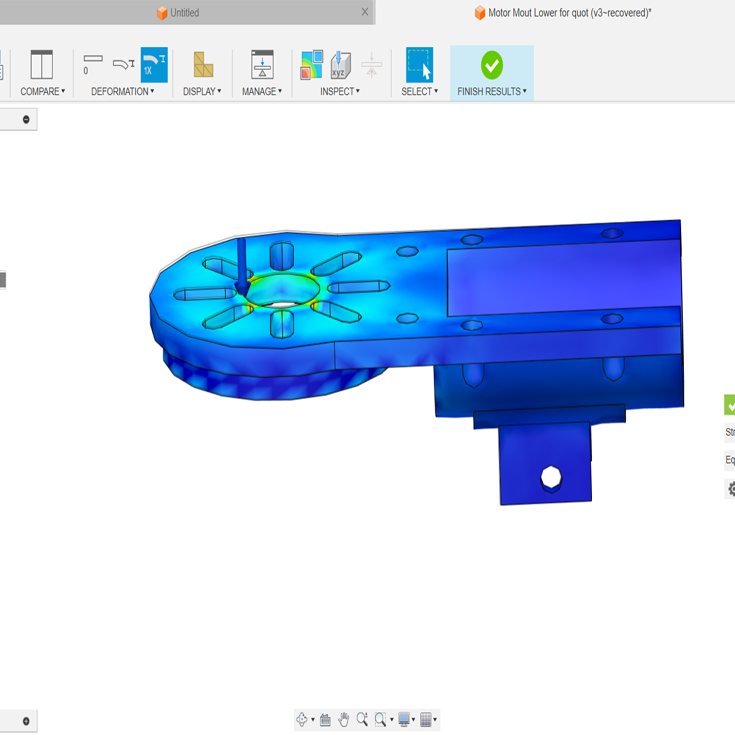 Stress, fatigue and force analysis of a components